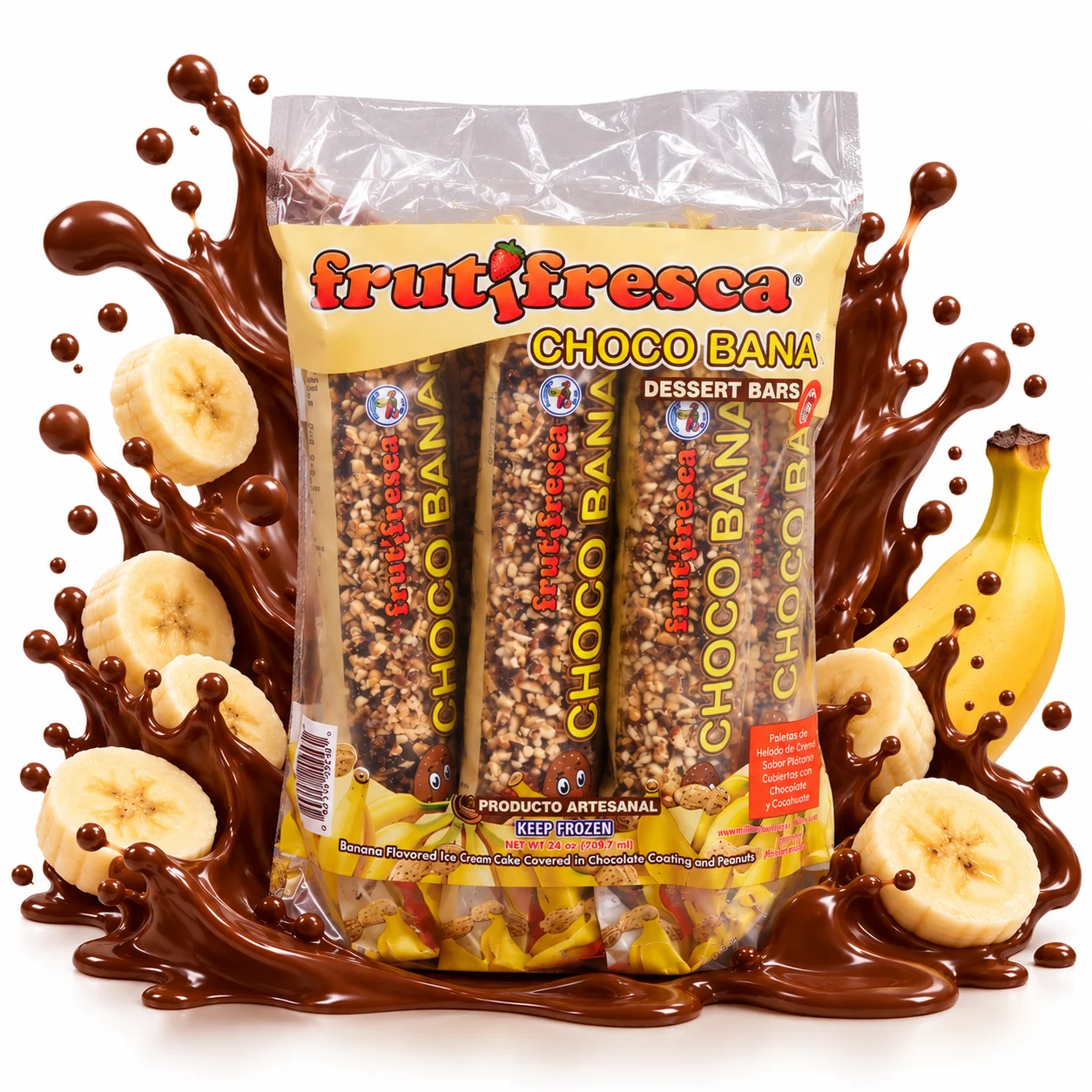 Paquete Choco-Bana con Chocolate y Plátano FrutiFresca