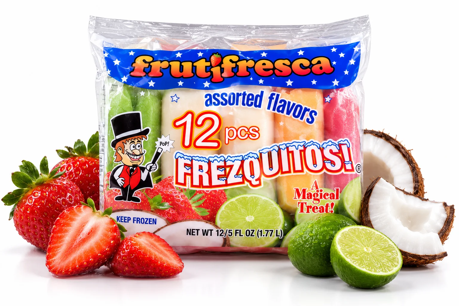 Paquete Frezquitos 12 Piezas FrutiFresca