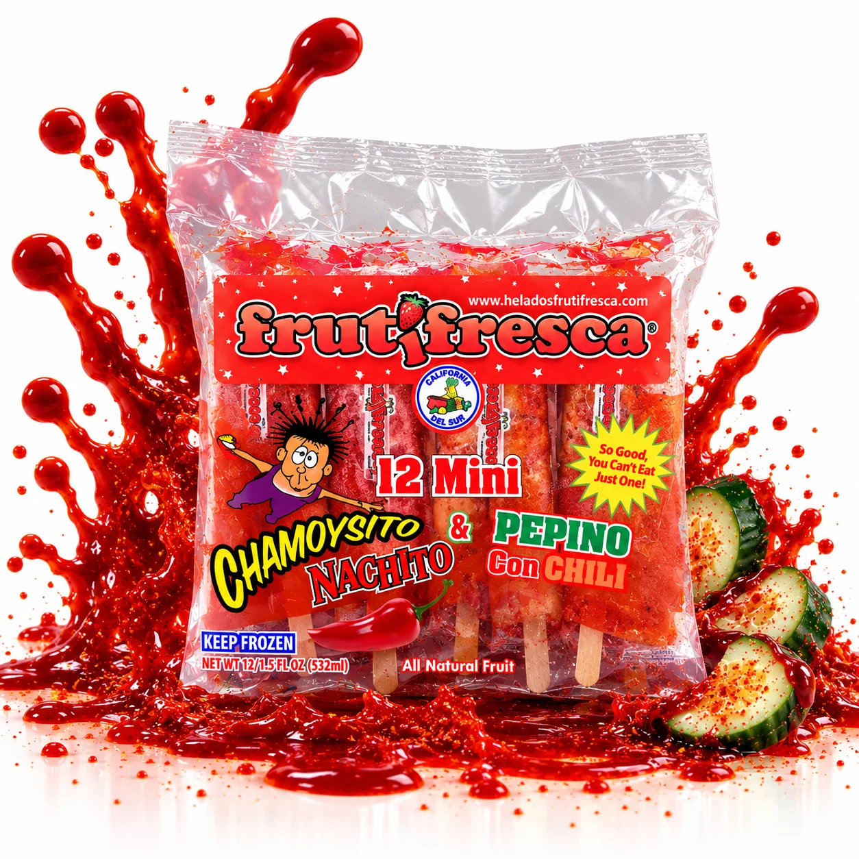 Paquete FrutiFresca Chamoysito y Pepino FrutiFresca